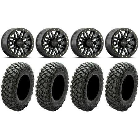 Raceline Ryno Bdlk 15 Bk Wheels 35 Crawler XG Tires Can-Am Commander Maverick Renegade Outlander Defender