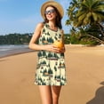thumbnail image 3 of Balery Camping Caravan 1 Vestidos de verano para mujer con estampado: vestido holgado sin mangas, vestido playero informal y cómodo para días calurosos., 3 of 7