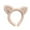 Pink, variant on Soft Cat Ears Headband for Makeup and Daily Wear Cute Animal Ear Design Elastic Comfortable for Parties and Face Washing Women Accessory Coffee
