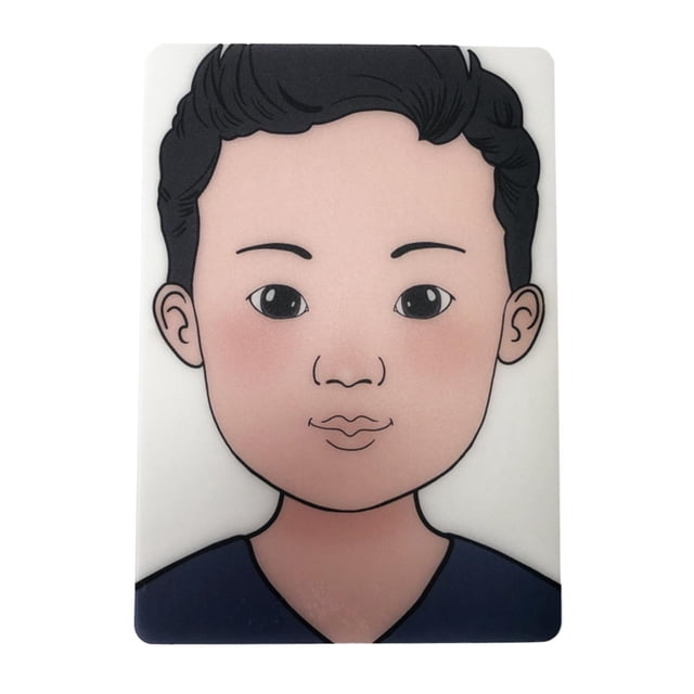 Tablero de práctica de pintura facial, entrenamiento reutilizable para , tablero de plantillas de pintura DIY Chico jinwen Tablero de práctica de caras