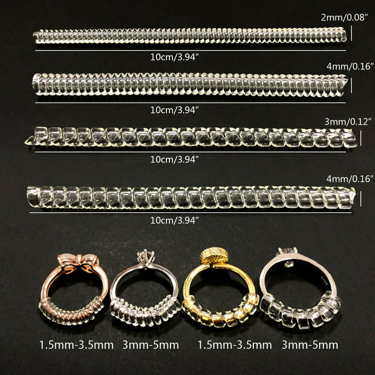16Pcs Ring Guard Ring Sizer for Loose Rings Ring Size Adjusters for Wedding  Rings 4 Style