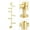 Brass, variant on Wall Mounted Coat Rack,Entryway Hanging Coat Bags Rack 180° Rotation 6x Hooks Brass