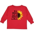 thumbnail image 3 of Inktastic Summer In a World Full of Roses Be a Sunflower Boys or Girls Long Sleeve Toddler T-Shirt, 3 of 5