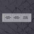 thumbnail image 3 of Kotton Culture 1Pc Twin Size Pinch Duvet Cover Only 100% Egyptian Cotton 1000 TC Dark Gray, 3 of 4