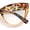 Tiger Pattern, variant on Oversized Thick Cat Eye Blue Light Filter Magnifying Reading Glasses [+1.5 - Black White]