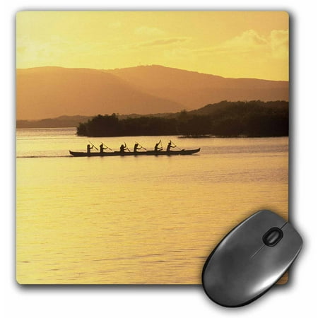 Hawaii Outrigger Canoe 3dRose Outrigger canoe Sunset Molokai Hawaii - US12 DPB0074 - Douglas Peebles, Mouse Pad, 8 by 8 inches ()