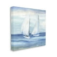 thumbnail image 3 of Stupell Industries Two Sailboats Abstract Blue Scene Coastal Painting Gallery Wrapped Canvas Print Wall Art, 3 of 5