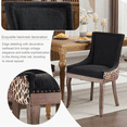 thumbnail image 5 of 8-Piece Modern Dining Side Chairs, High-Back Upholstered Fabric Design with Sturdy Solid Wood Legs for Dining Room and Kitchen Use, Leopard, 5 of 11