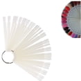 thumbnail image 2 of 50x Nail Art Tips Colour Pop Sticks Display Fan Practice Starter Ring Clear, 2 of 5