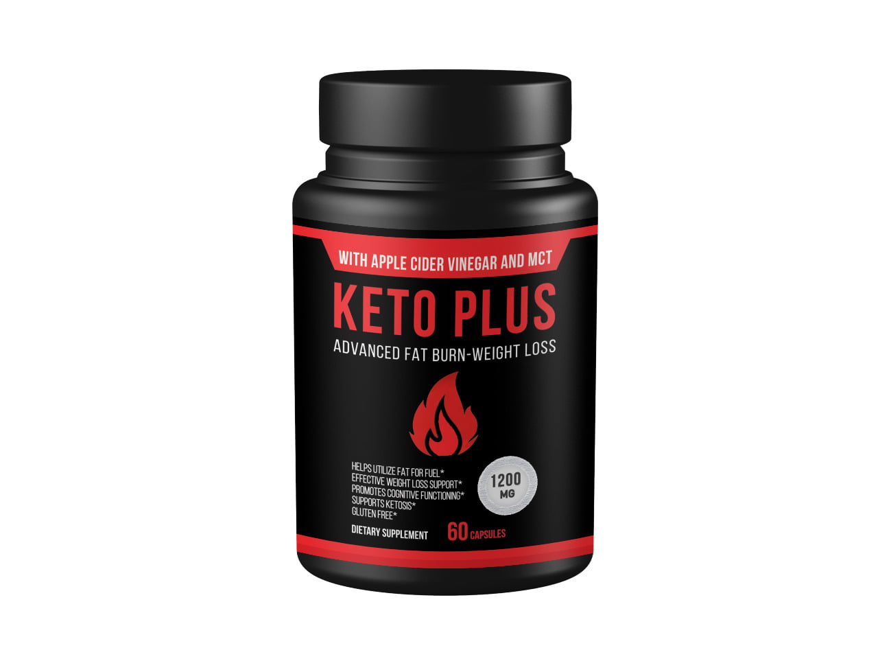 Keto Diet Pills 1200mg + Apple Cider Vinegar- Best Weight Management Keto BHB Supplement for Women and Men - Boost Energy &amp; Focus, Support Metabolism + MCT Oil - Made in USA - 60 Capsules