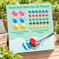 2-in-1 Golf & Pickleball Chipping Game Set 59 Inch Oversized Sticky ...
