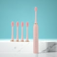 thumbnail image 7 of VANLOFE 6 Modes Electric Toothbrush With 4 Brush Heads Portable travel toothbrush Pink, 7 of 7