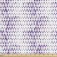 thumbnail image 1 of Geometric Fabric by the Yard Upholstery, Wavy Shadowy Ombre Effect Purple Triangular Diamond Forms Illustration, Decorative Fabric for DIY and Home Accents, White Lilac Violet by Ambesonne, 1 of 5