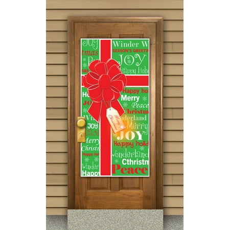 christmas bow tie light up door cover walmart com walmart christmas card photos