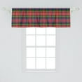 thumbnail image 2 of Ambesonne Plaid Window Valance, Caledonia Scottish Style, 54" X 18", Burnt Sienna Green, 2 of 3