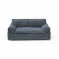 thumbnail image 6 of 63.8" Queen Pull Out Sofa Bed, 3-in-1 Convertible Sleeper Sofa with Side Storage,Multi-Functional Velvet Loveseat Bed for Living Room,Bedroom,Apartment,Office,Gray, 6 of 8