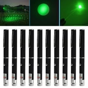 10PACK 532nm Green 2in1 Laser Pointer Pen Visible Beam Light Lazer for Pets Cat Dog Toys(Not Include Battery)