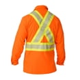 thumbnail image 2 of Big Bill 144HVP High Visibility Long-Sleeve Ripstop Shirt-Orange-Tall-2XL, 2 of 2