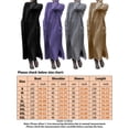 thumbnail image 2 of MAWCLOS Women Maxi Dresses With Pockets Tunic Dress Plus Size Winter Knitted Long Sleeve Casual Warm Kaftan Midi Dresses Black S, 2 of 3
