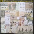 thumbnail image 4 of 260pc Vintage Scrapbook Supplies Aesthetic Scrapbook Stickers Diary, Gift Wrap Cottage, 4 of 5