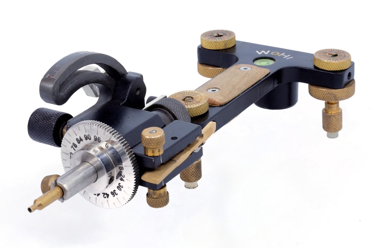 Wohi Gemstone Advanced Faceting Machine with Brass Bush inserted in Quill Housing for Precision in Lapidary and Gemstone Cutting