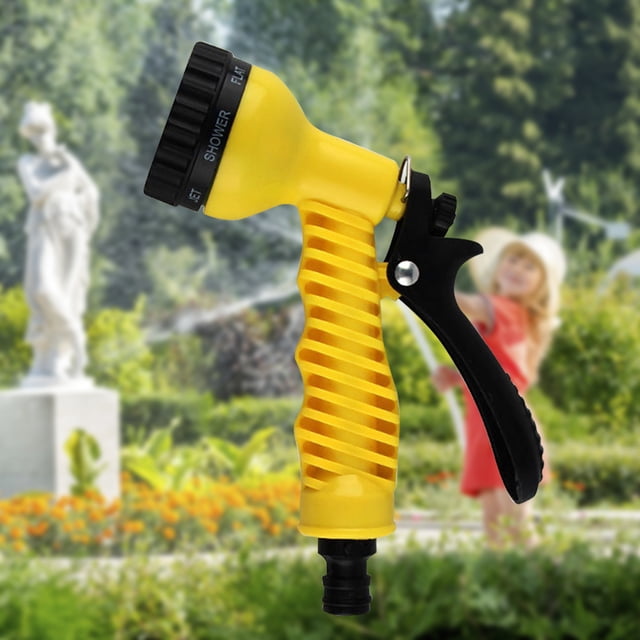 Boquilla De Jardín De Riego Boquilla de pulverización de jardín Pulverizador de riego de alta presión para lavado de autos (Amarillo)