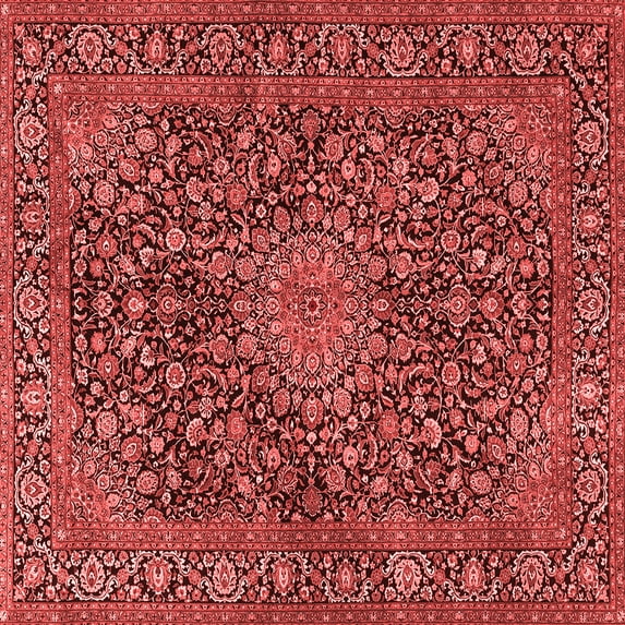 Ahgly Company Indoor Square Persian Red Traditional Area Rugs, 3' Square
