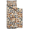 thumbnail image 2 of Beige Baseball Gear Pattern Toddler Nap Mats for Kids Preschool,Sleeping Mat Bag or Kids,Toddler Sleeping Bag,Toddler Nap Mat or Daycare, 2 of 6