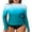 Green, variant on Charmo Women's Long Sleeve Rash Guard Sun Protection Swim Shirt Quick Dry Printed Shirts with Thumb Holes