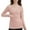 Pink, variant on CQONEPT Women's Thermal Crewneck Undershirt Stretch Slim Fit Long Sleeve Base Layer Winter Warm Top Beige XXXL