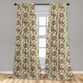 thumbnail image 5 of Floral Curtains 2 Panels Set, Pastoral Idyllic Greenery with Lily Bouquet Flowering Field Meadow Watercolor Effect, Window Drapes for Living Room Bedroom, 56"W X 95"L, Multicolor, by Ambesonne, 5 of 5