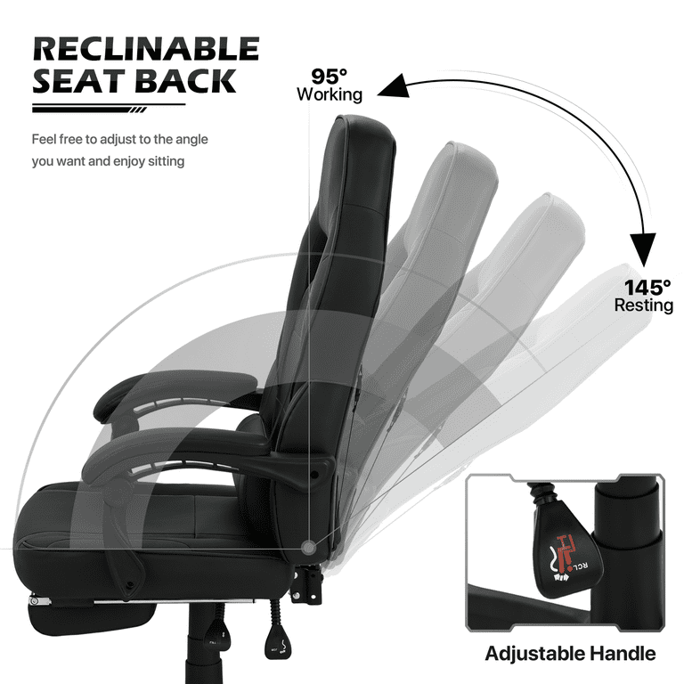 MoNiBloom Ergonomic Office Chair Lumbar Support 360 Swivel Breathable