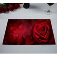 thumbnail image 2 of Invitación de San Valentín ABPHQTO Corazones Rosas Rojas Mantel individual de mesa 30x45 cm Paquete de 2, 2 of 2