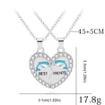 thumbnail image 3 of ZTTD Fashion sliver fresh friends clavicle necklace Womens Jewellery A, 3 of 4