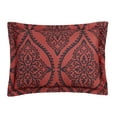 Mainstays Red and Black Damask 10 Piece Bed in a Bag Queen Comforter