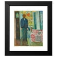 thumbnail image 2 of Edvard Munch 20x24 Black Modern Framed Museum Art Print Titled - Self-Portrait (1940-1943), 2 of 5