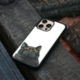 thumbnail image 4 of WIRESTER Shockproof Soft Rubber Cover Case for Apple iPhone 16 Pro Max 6.9" 2024, Black Bombay Kitten Cat, 4 of 5