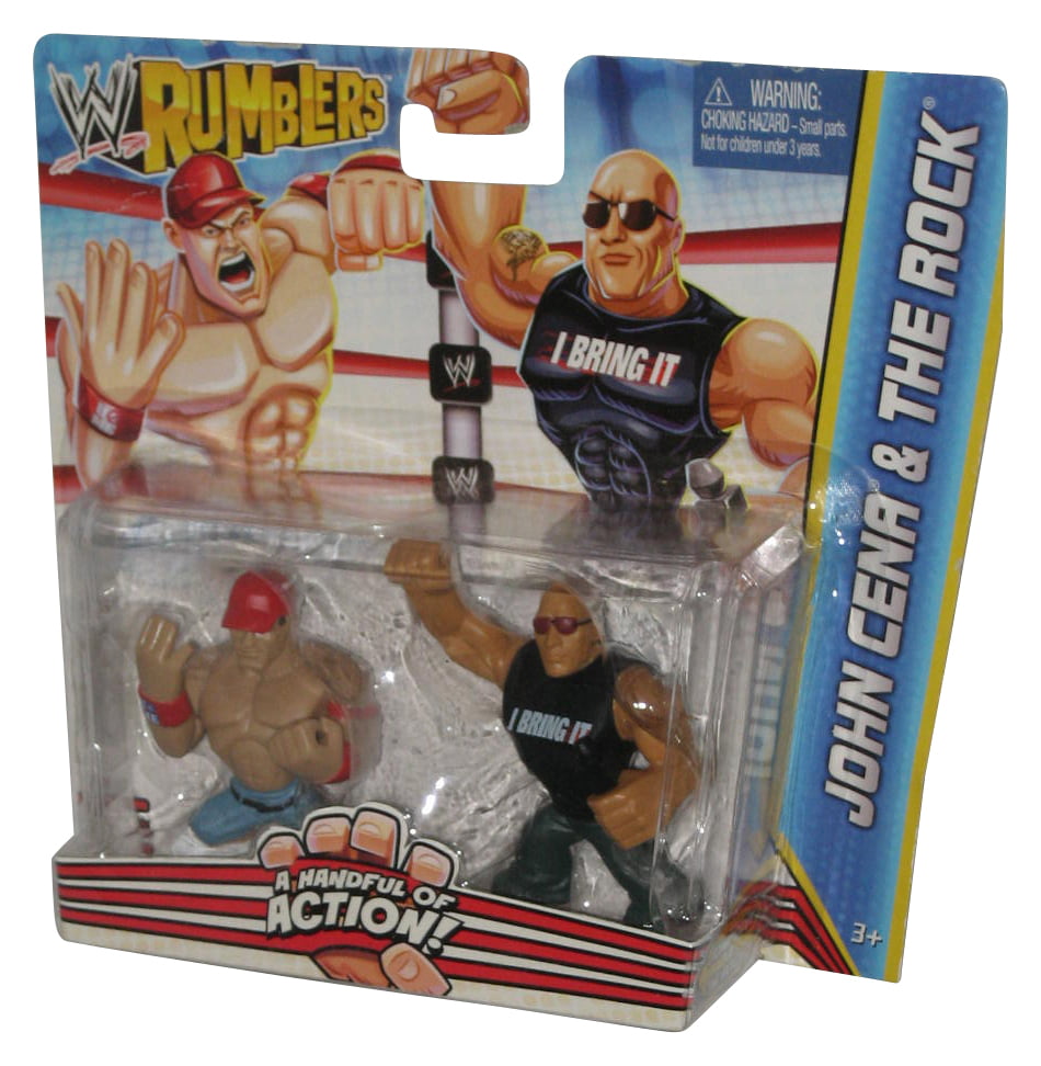WWE Rumblers The Rock and John Cena Figure 2-Pack 