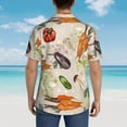 thumbnail image 6 of Fotbe Cute Vegetables Hawaiian Shirt For Men Unisex Summer Beach Casual Short Sleeve Cotton Linen Button Down Shirts-X-Large, 6 of 9