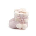 thumbnail image 5 of Frontwalk Baby Warm Shoes Slip On Winter Boot First Walker Boots Home Cute Slipper Booties Infant Plush Light Pink. 12-18 months, 5 of 6