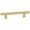 Champagne, variant on Alno A2805-4-MB Quadrato 4" Center To Center Modern Smooth Square Cabinet Bar Handle /