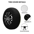 thumbnail image 2 of Logiee Cute Frog3 Print Spare Tire Cover, Universal Wheel Protectors,Waterproof Dust-Proof UV Sun Wheel Tire Cover,Fit for SUV, RV, Travel Trailer, Truck-16 inch, 2 of 6