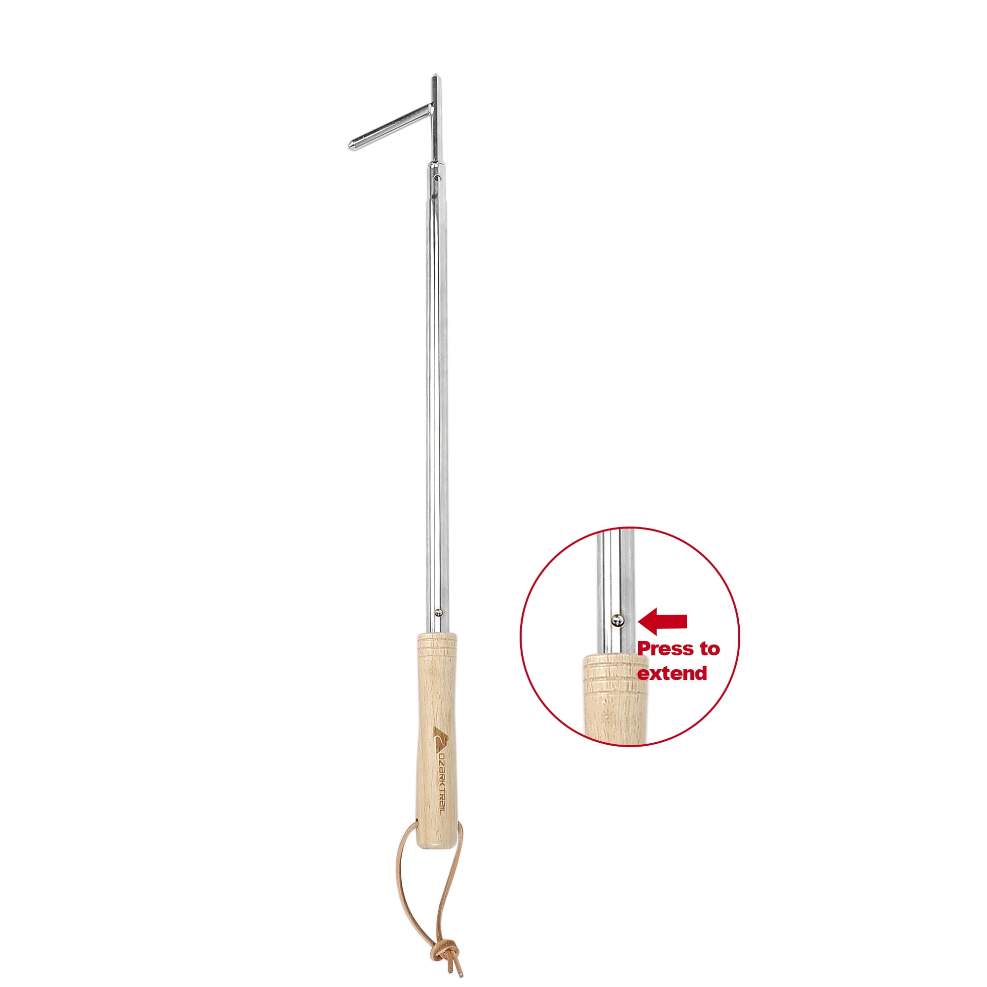Ozark Trail Extendable Fire Poker, 30 inches, For Stoking Fires