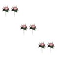 thumbnail image 3 of Youkk 2pcs Easy To Clean – Realistic Appearance – Artificial Flowers For Wedding pink 3Set, 3 of 6