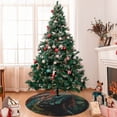 thumbnail image 7 of Sikiie Realistic Colorful Chameleon 30-48 inches {designName} Print Christmas Tree Skirt Snowman Xmas Tree Skirt with Edge Christmas Decorations for Holiday Party30", 7 of 7