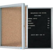 AARCO Products EBC2418 Economical Enclosed Bulletin Board Cabinet