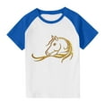 thumbnail image 7 of Qingpeng Horse Print Shirt for Girls Funny Short Sleeve T-Shirt Cute Magical Graphic Tees Tops, 7 of 7