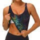 thumbnail image 3 of Balery Whimsical Dragon Color Cool Sujetadores deportivos con espalda cruzada para mujer, acolchados, sin costuras, de alto impacto, ideales para yoga, gimnasio, entrenamiento y fitness.-Medium, 3 of 8