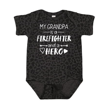

Inktastic My Grandpa is a Firefighter and a Hero Gift Baby Boy or Baby Girl Bodysuit