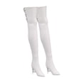 thumbnail image 3 of Figuras de acción a escala 1/6, botas altas, zapatos para muñecas, regalos DIY para niños y adultos, mujeres blanco, 3 of 8